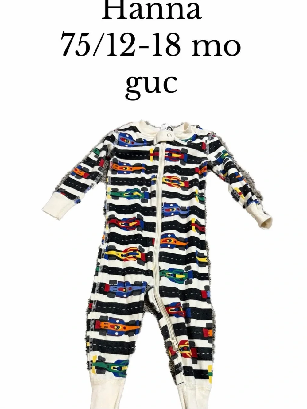 Hanna Andersson 12-18 month car pajamas